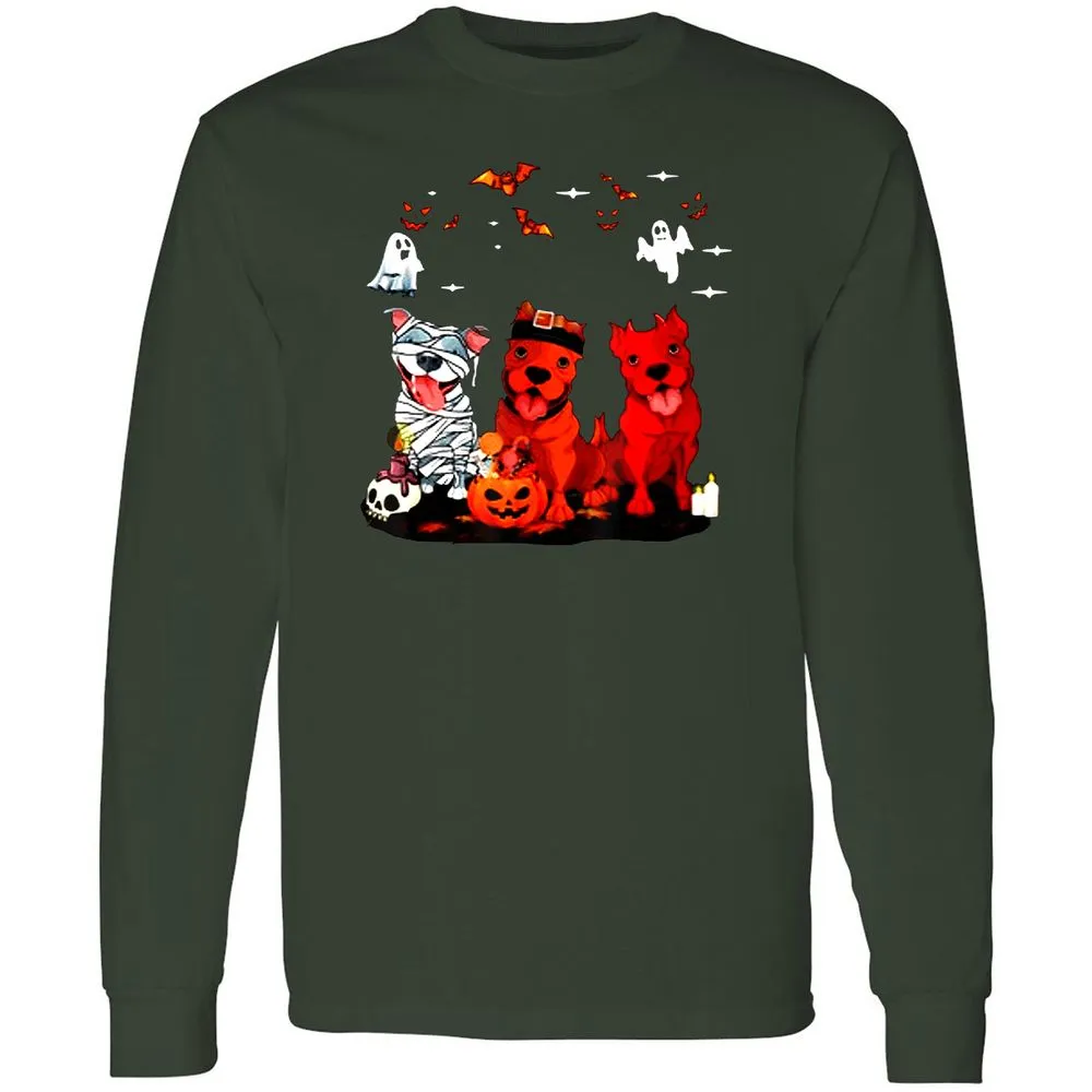 Long Sleeve T-Shirt - 6Y5MZUJM - Forest Green - 4