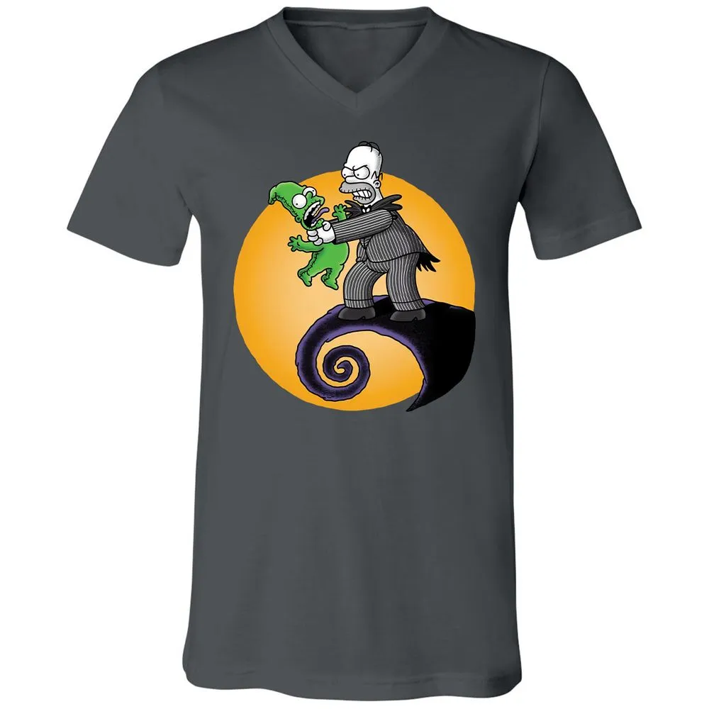 Unisex V-Neck T-Shirt - ZKTMZ4YA - Asphalt - 12