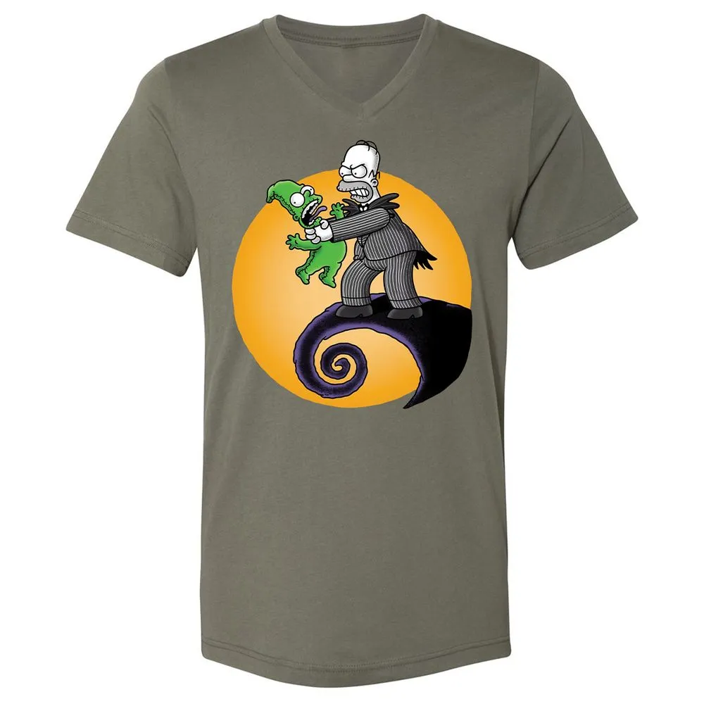 Unisex V-Neck T-Shirt - ZKTMZ4YA - Military Green - 10