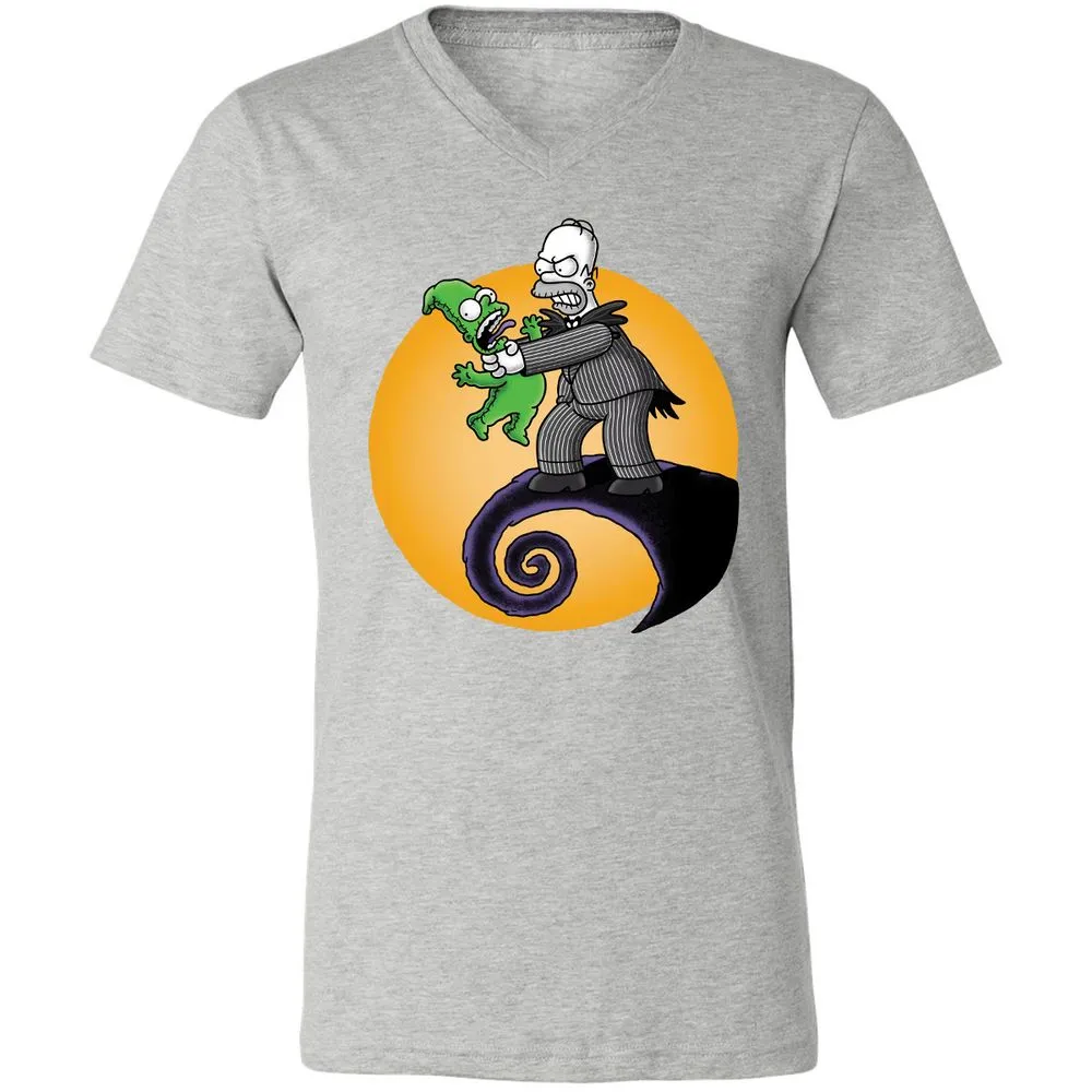 Unisex V-Neck T-Shirt - ZKTMZ4YA - Athletic Heather - 7