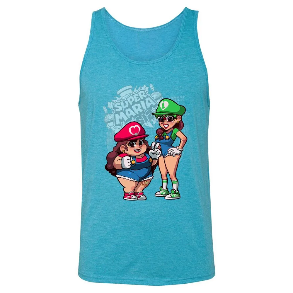 Unisex Jersey Tank - N9XXXAA5 - Aqua Triblend - 3