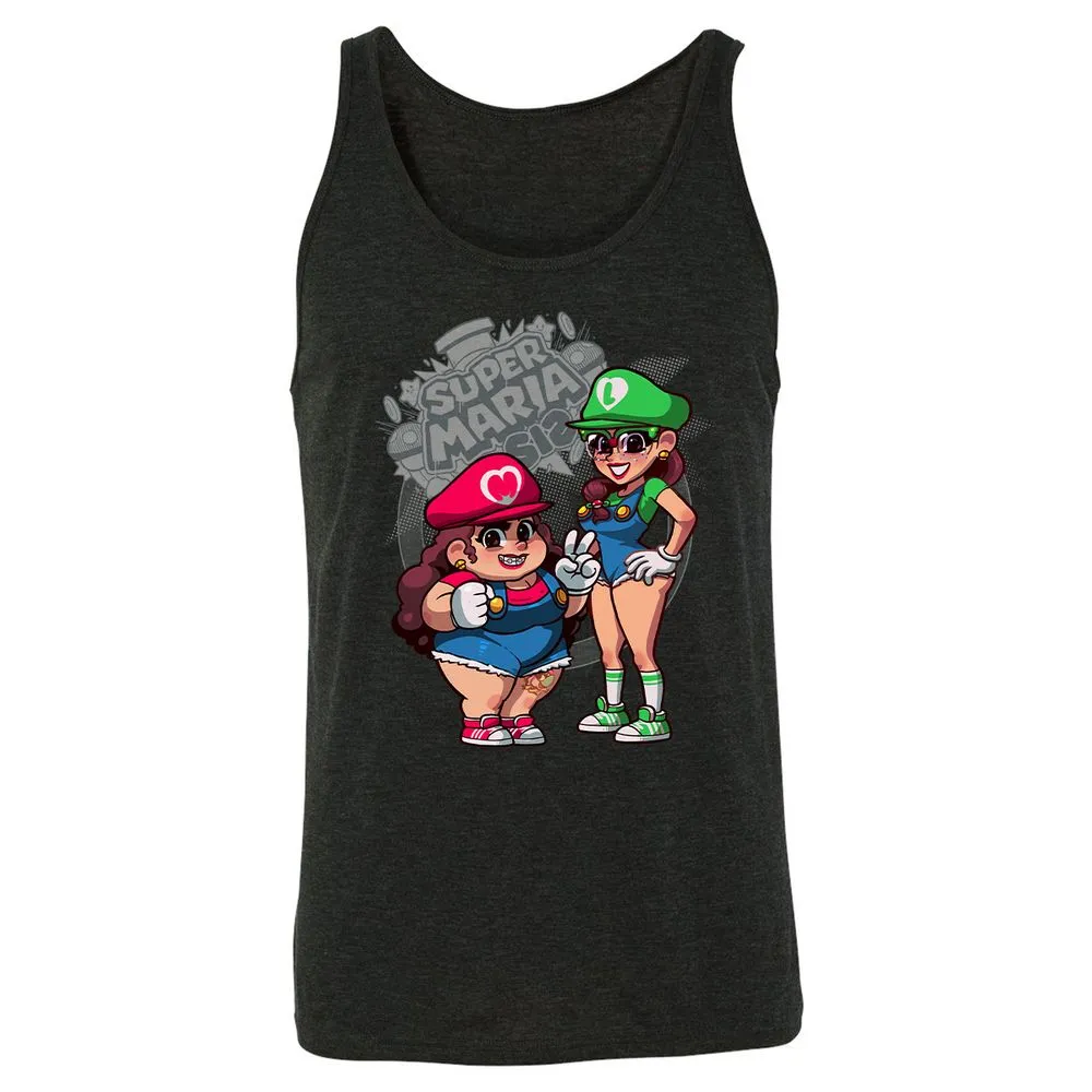 Unisex Jersey Tank - N9XXXAA5 - Charcoal Black Triblend - 5