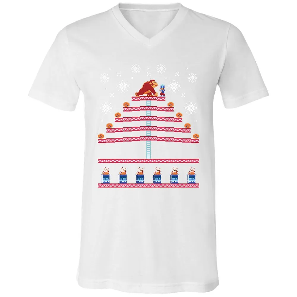 Unisex V-Neck T-Shirt - KQKNH9ZD - White - 5