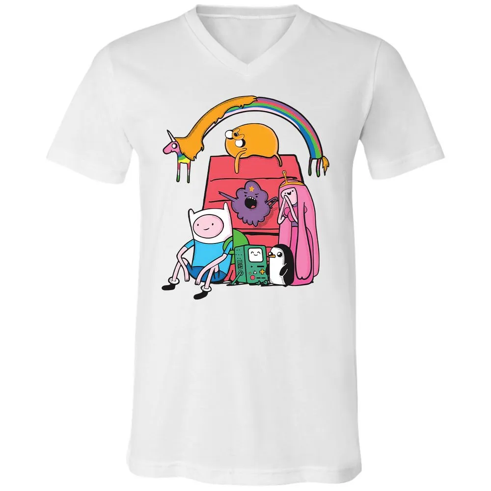Unisex V-Neck T-Shirt - 4LPXVRDQ - White - 5