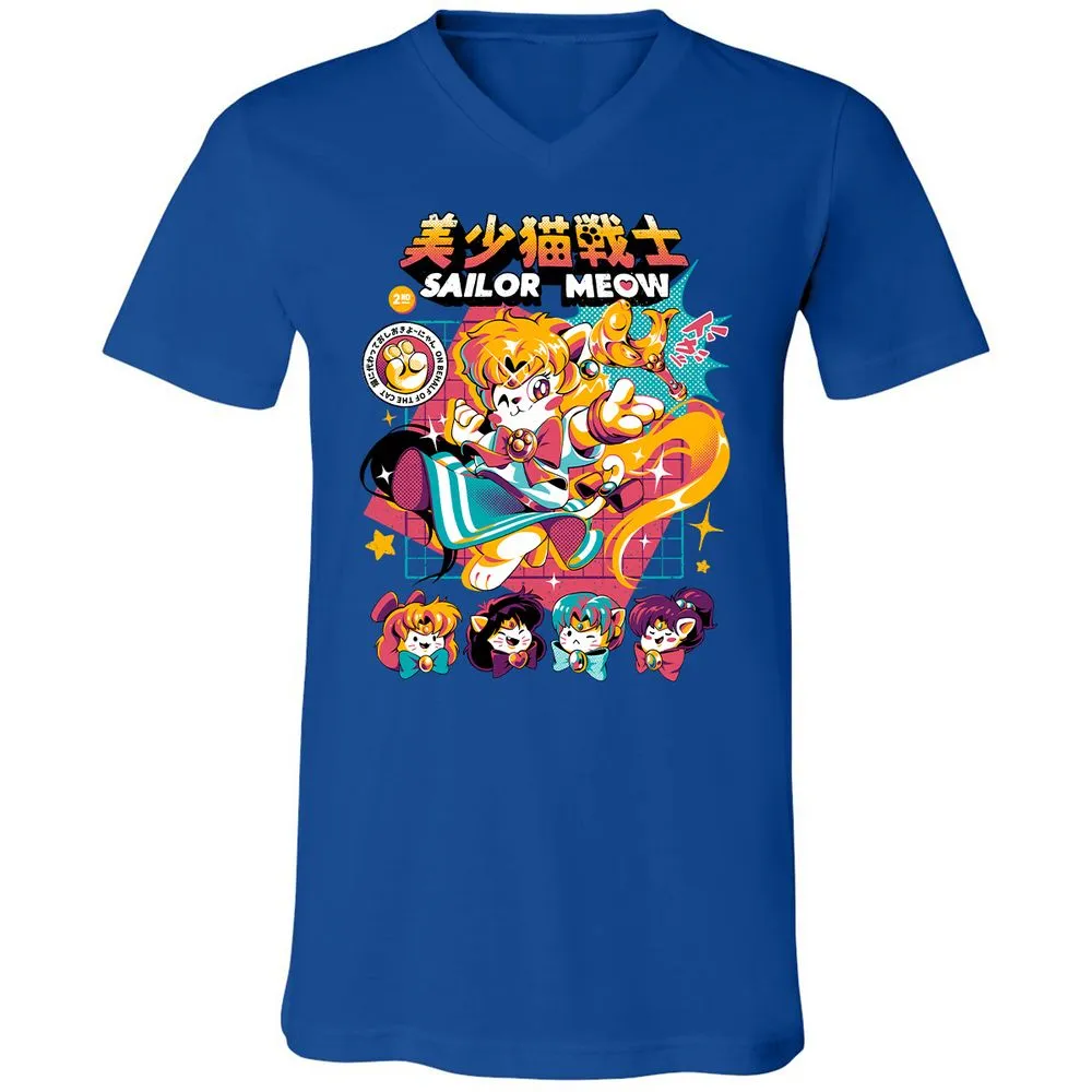 Unisex V-Neck T-Shirt - 2JX55DXD - True Royal - 4