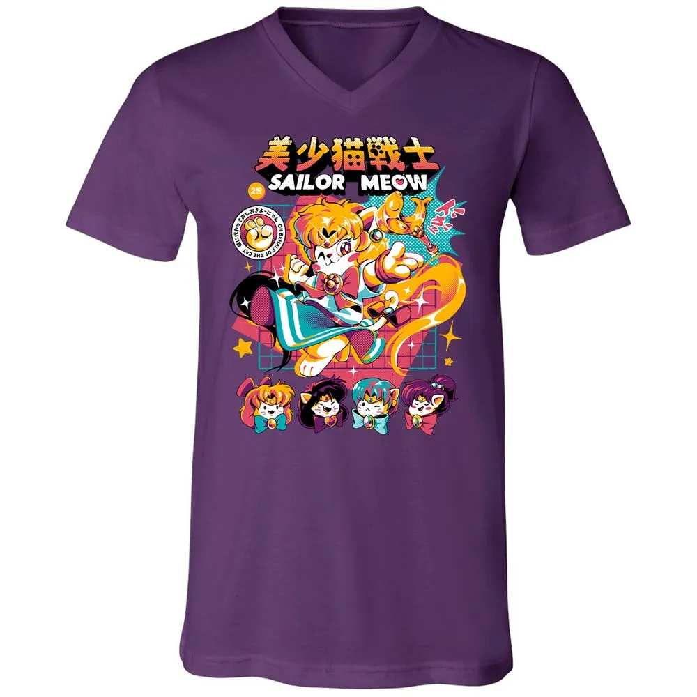Unisex V-Neck T-Shirt - 2JX55DXD - Team Purple - 9