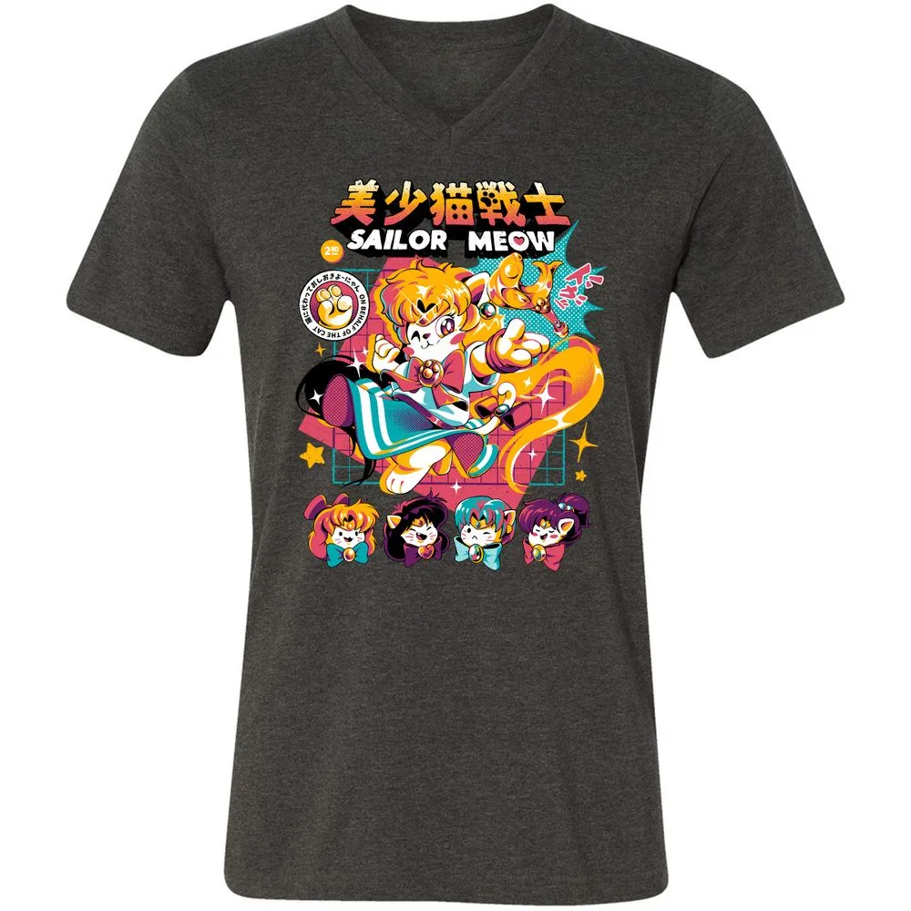 Unisex V-Neck T-Shirt - 2JX55DXD - Dark Grey Heather - 8