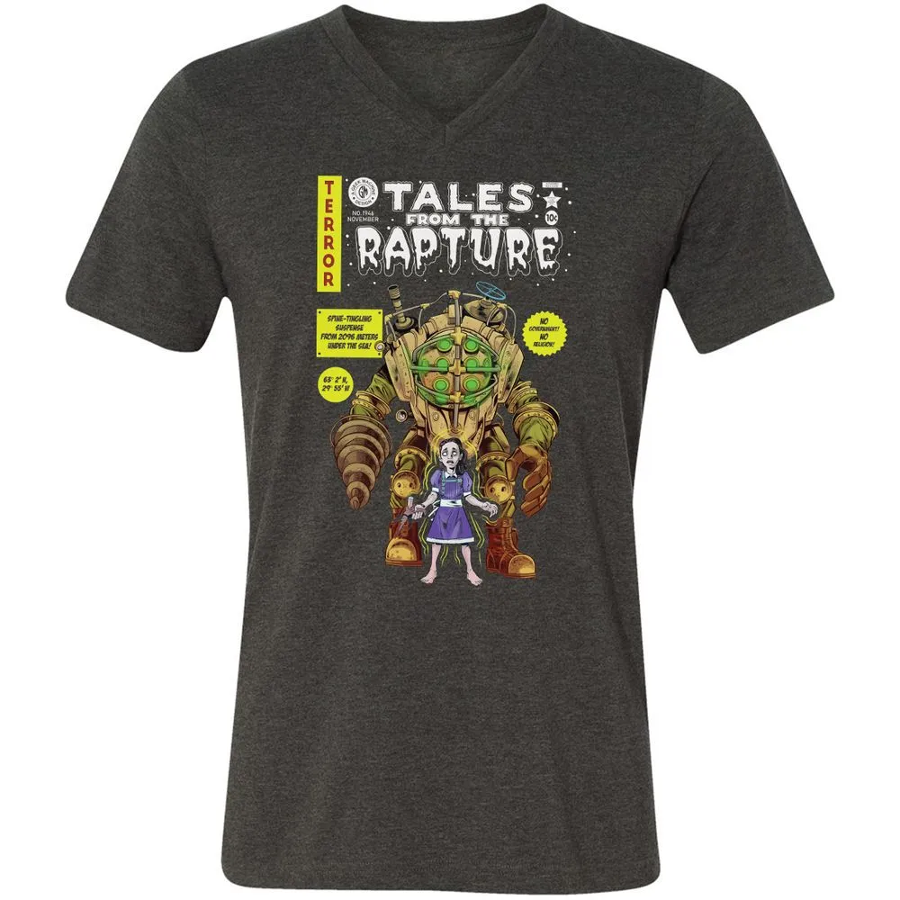 Unisex V-Neck T-Shirt - 3Y83WHEP - Dark Grey Heather - 8