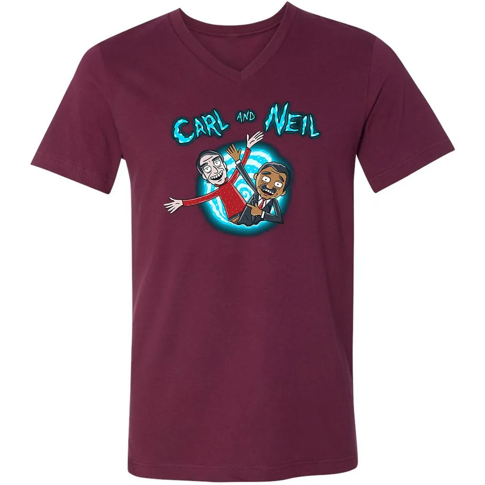 Unisex V-Neck T-Shirt - 6GF2NGBS - Maroon - 6