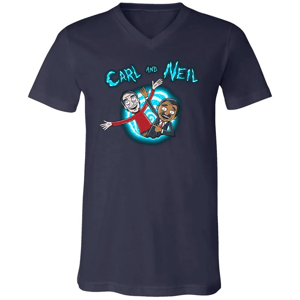 Unisex V-Neck T-Shirt - 6GF2NGBS - Navy - 2