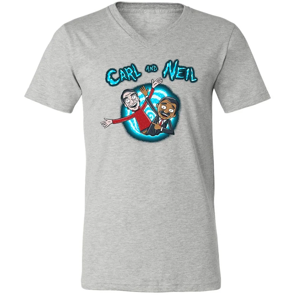 Unisex V-Neck T-Shirt - 6GF2NGBS - Athletic Heather - 7