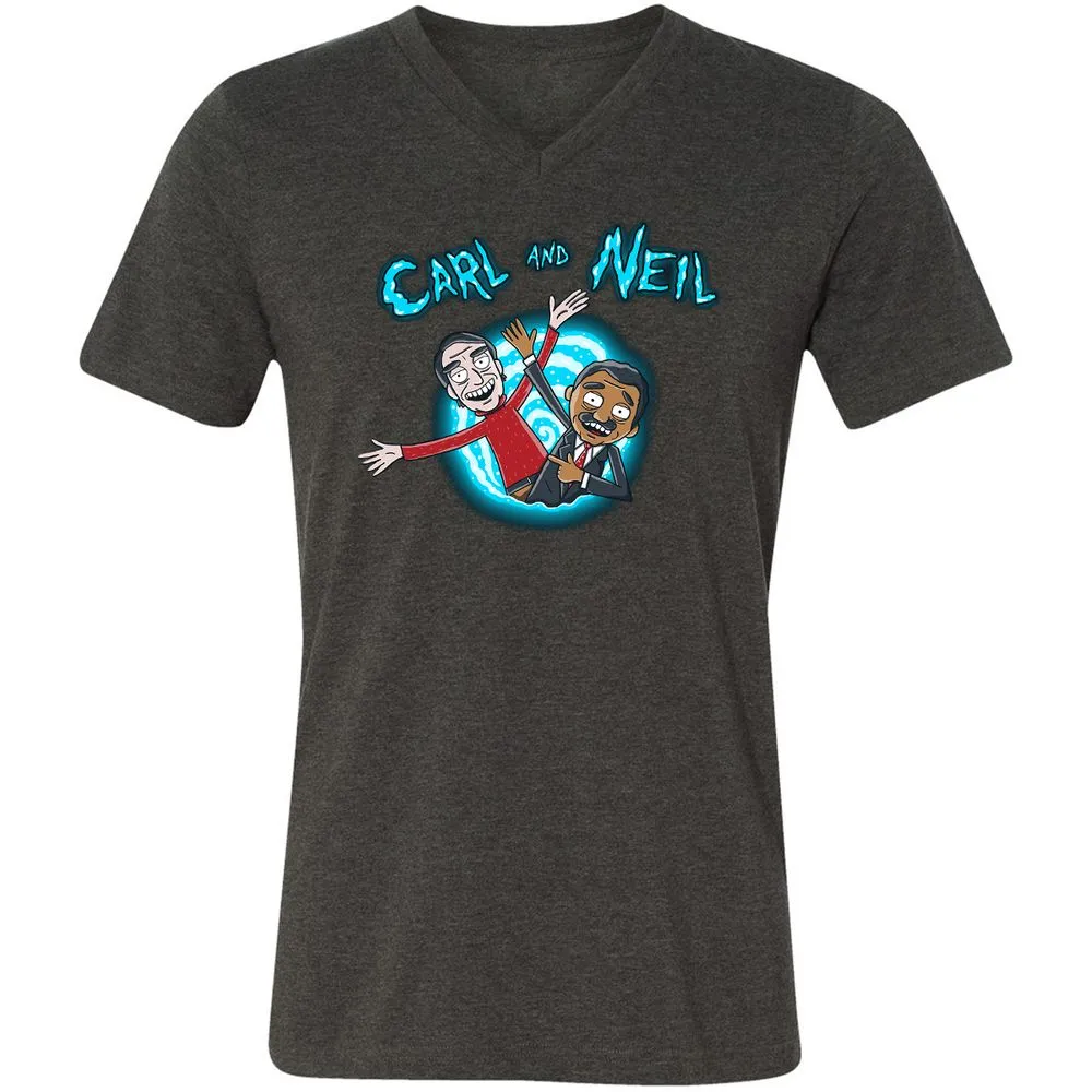 Unisex V-Neck T-Shirt - 6GF2NGBS - Dark Grey Heather - 8