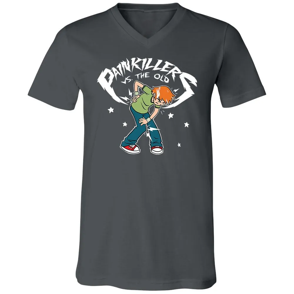 Unisex V-Neck T-Shirt - 7PQJ23S7 - Asphalt - 12