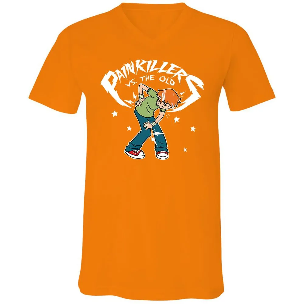 Unisex V-Neck T-Shirt - 7PQJ23S7 - Orange - 11