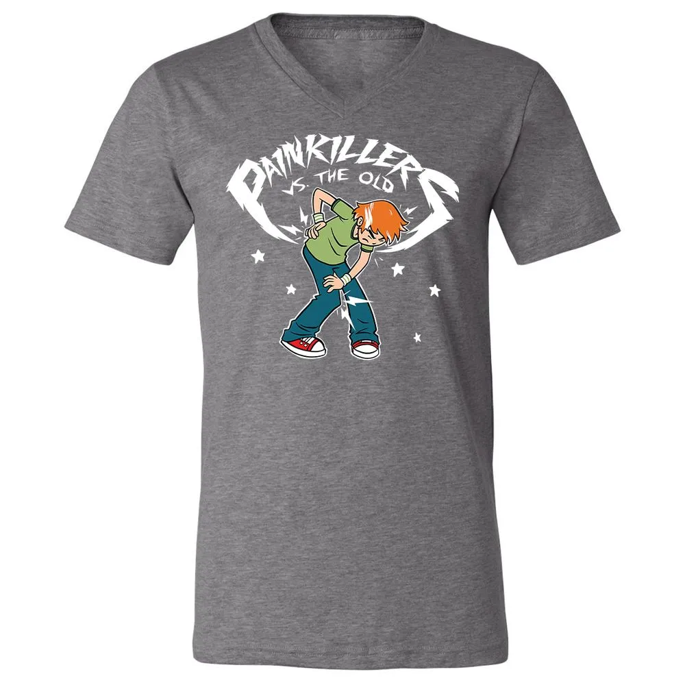 Unisex V-Neck T-Shirt - 7PQJ23S7 - Deep Heather - 13