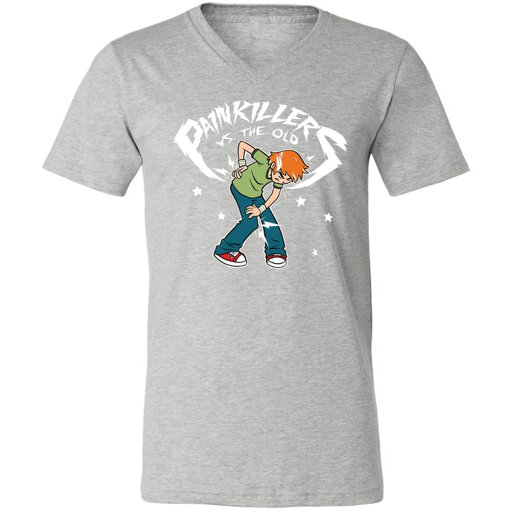 Unisex V-Neck T-Shirt - 7PQJ23S7 - Athletic Heather - 7