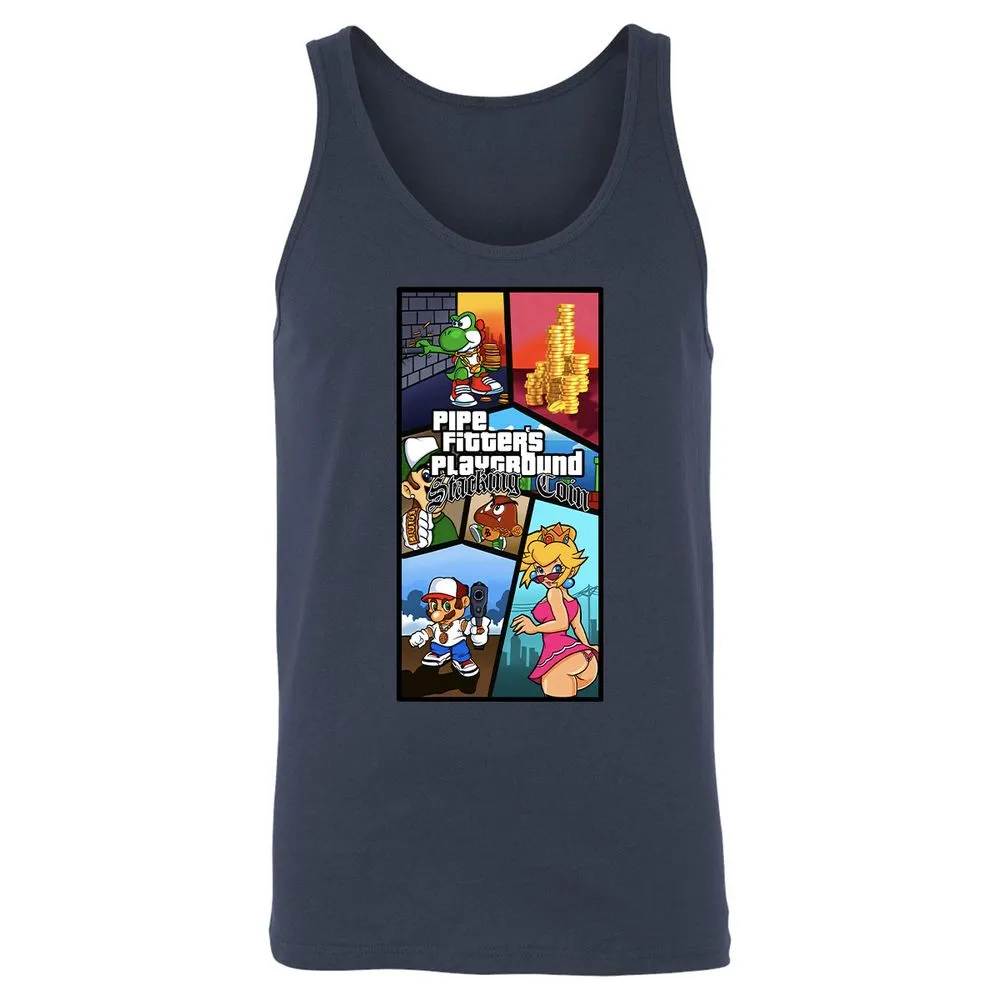 Unisex Jersey Tank - MXWF4QEN - Navy - 2
