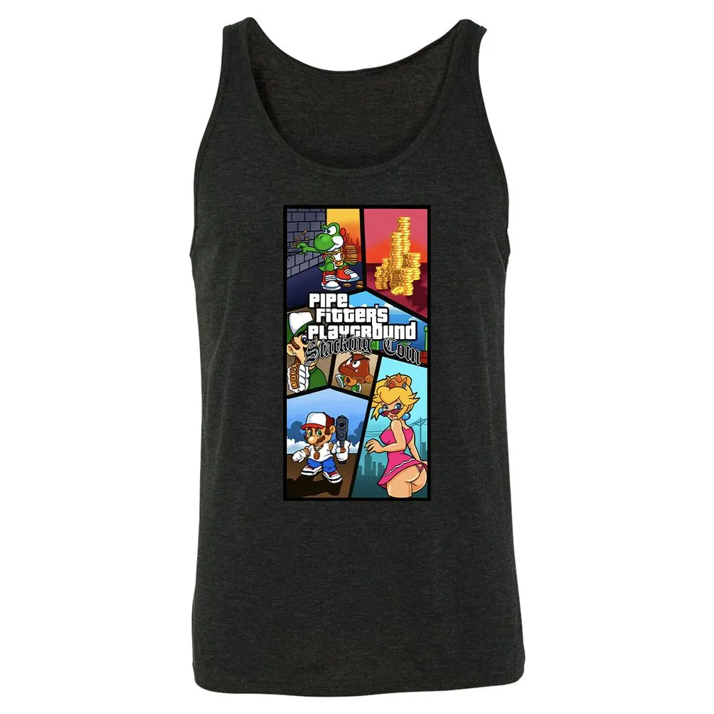 Unisex Jersey Tank - MXWF4QEN - Charcoal Black Triblend - 5