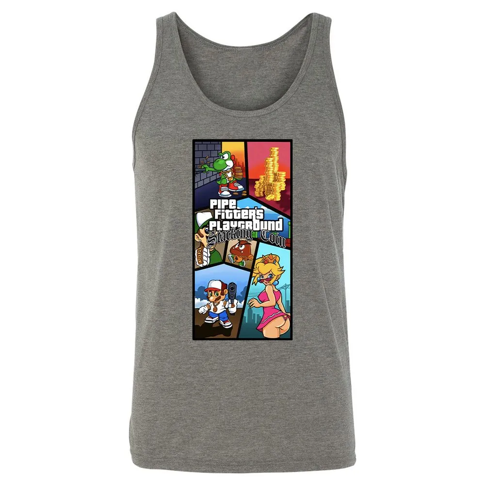 Unisex Jersey Tank - MXWF4QEN - Grey Triblend - 8