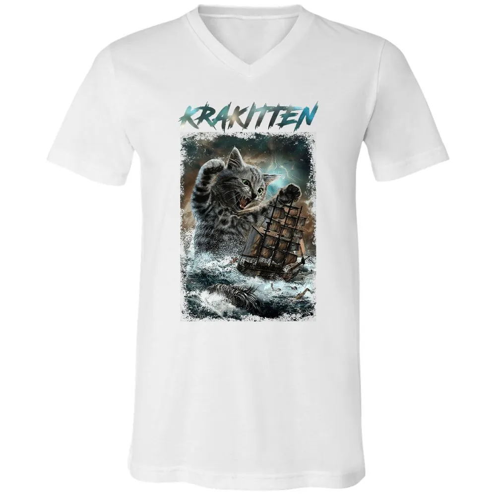 Unisex V-Neck T-Shirt - 2KDVBMXV - White - 5
