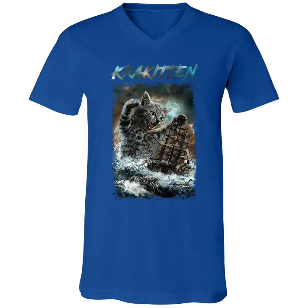 Unisex V-Neck T-Shirt - 2KDVBMXV - True Royal - 4