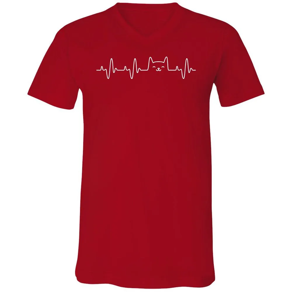 Unisex V-Neck T-Shirt - YKSDWYUS - Red - 3