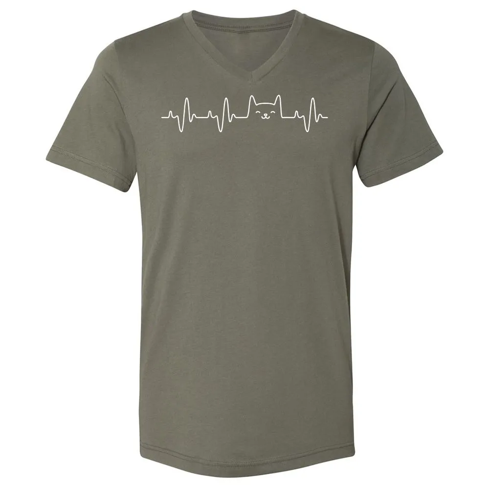 Unisex V-Neck T-Shirt - YKSDWYUS - Military Green - 10