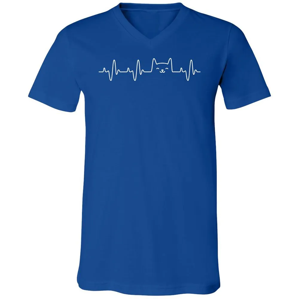 Unisex V-Neck T-Shirt - YKSDWYUS - True Royal - 4