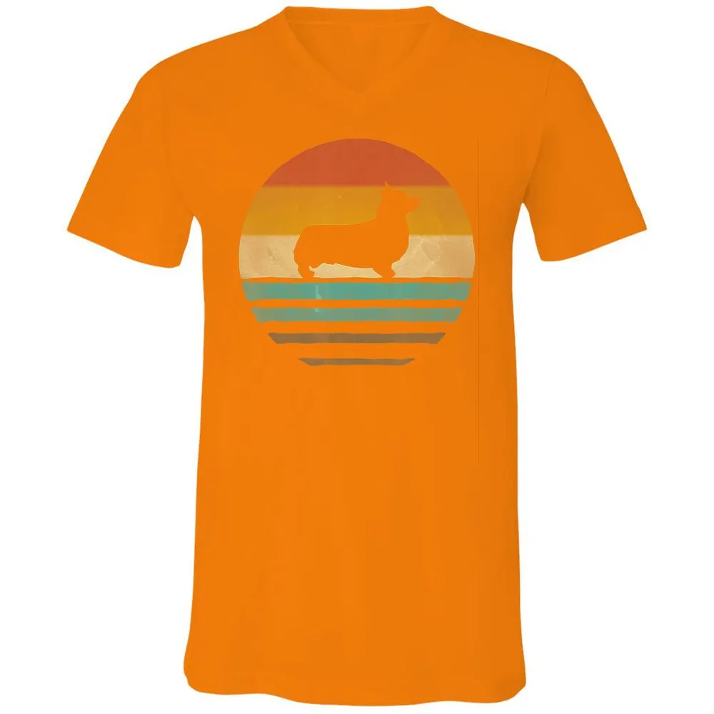 Unisex V-Neck T-Shirt - SUWBVP15 - Orange - 11