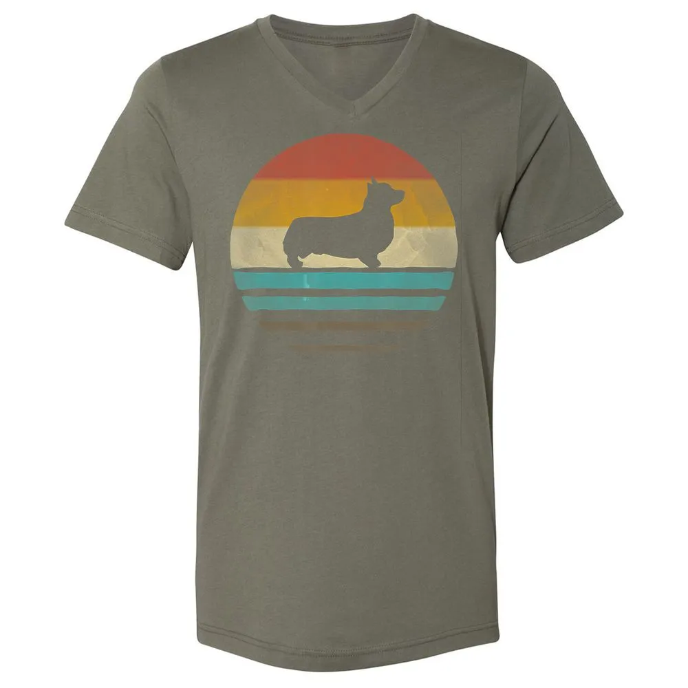 Unisex V-Neck T-Shirt - SUWBVP15 - Military Green - 10