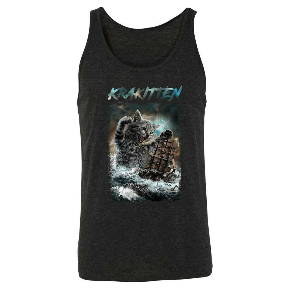 Unisex Jersey Tank - 4JASA32Y - Charcoal Black Triblend - 5