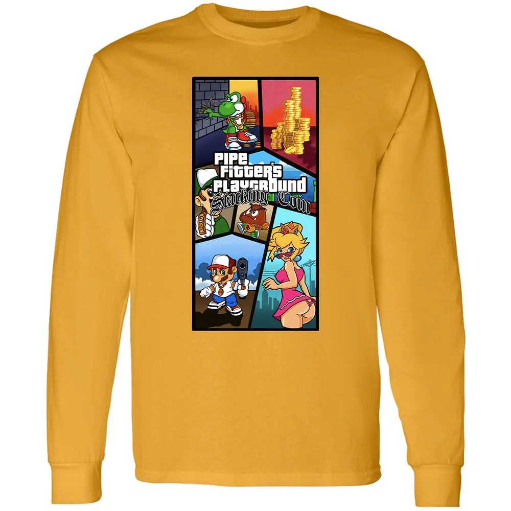 Long Sleeve T-Shirt - HM81VZ6X - Gold - 9