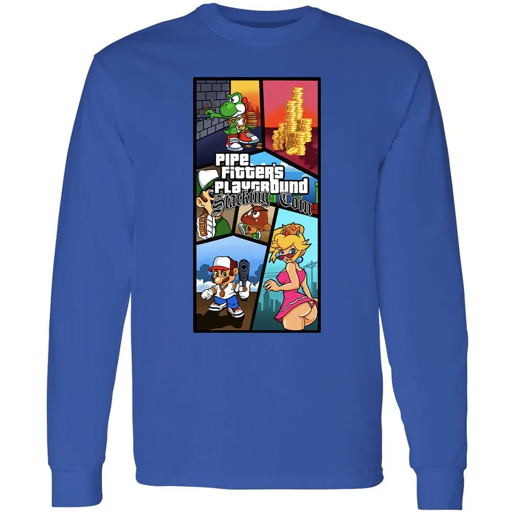 Long Sleeve T-Shirt - HM81VZ6X - Royal - 8