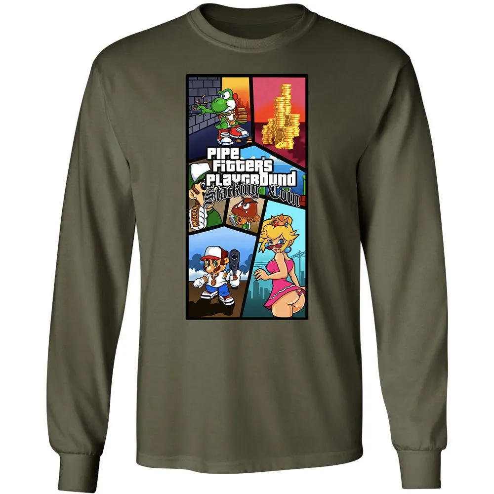 Long Sleeve T-Shirt - HM81VZ6X - Military Green - 16