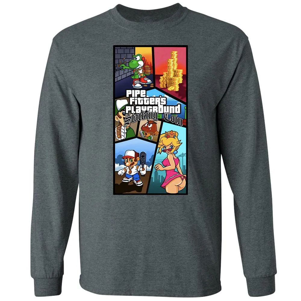 Long Sleeve T-Shirt - HM81VZ6X - Dark Heather - 15