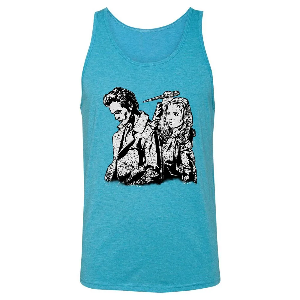 Unisex Jersey Tank - M2FPXRNW - Aqua Triblend - 3