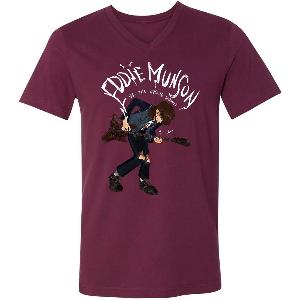 Unisex V-Neck T-Shirt - MAWNN1PX - Maroon - 6