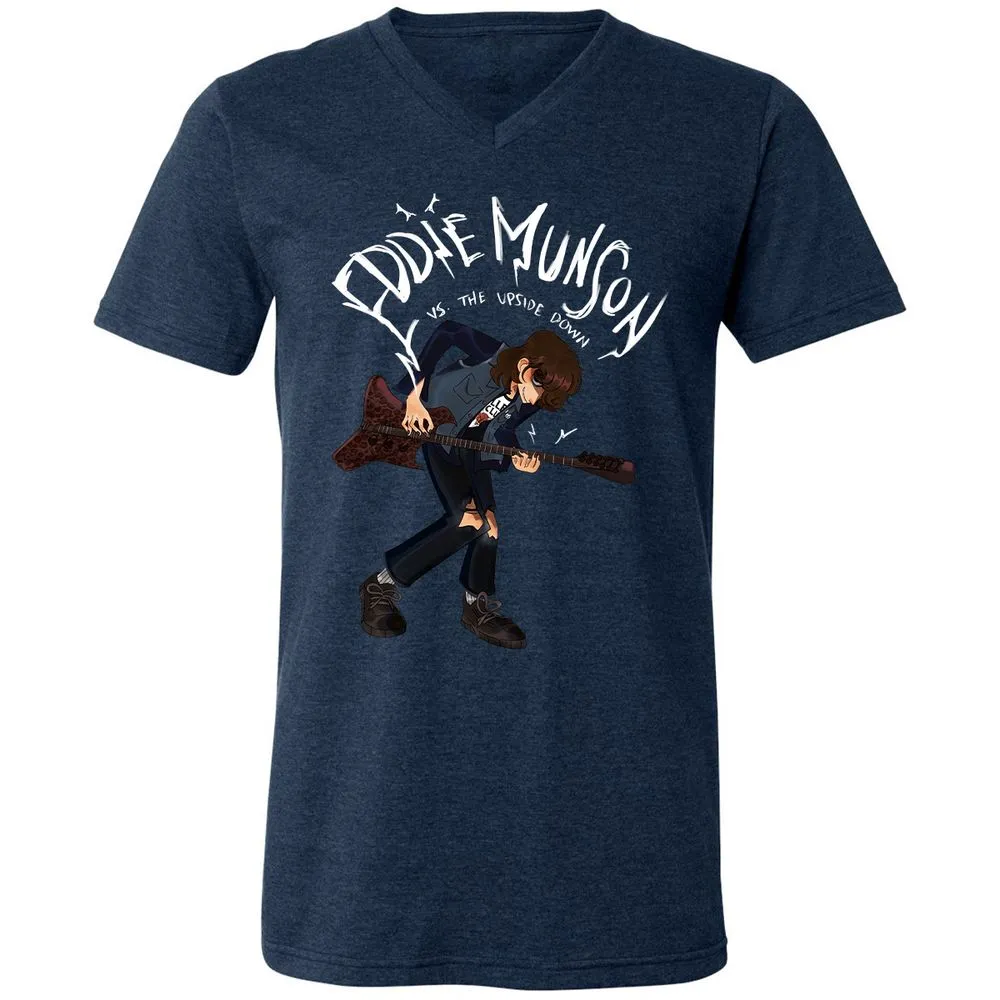 Unisex V-Neck T-Shirt - MAWNN1PX - Heather Navy - 15