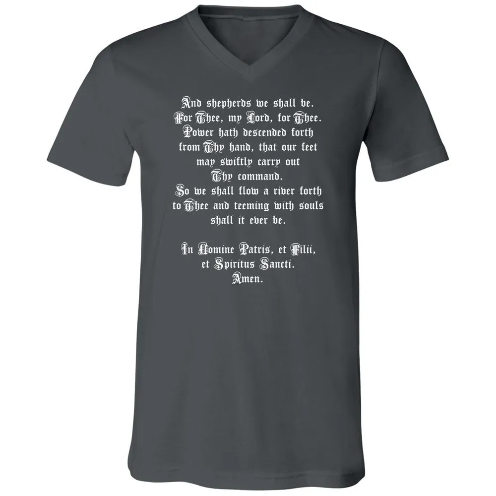 Unisex V-Neck T-Shirt - K8HJJFKW - Asphalt - 12