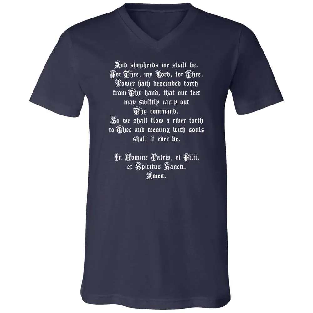 Unisex V-Neck T-Shirt - K8HJJFKW - Navy - 2
