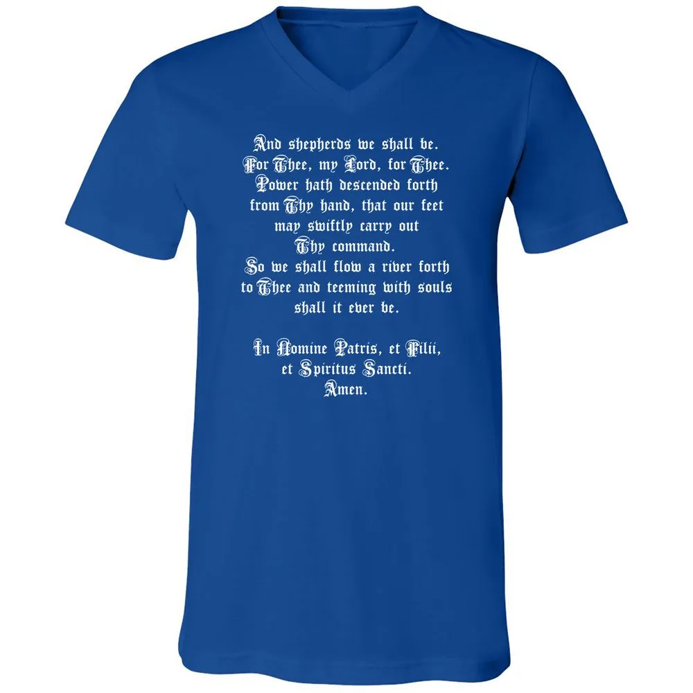 Unisex V-Neck T-Shirt - K8HJJFKW - True Royal - 4