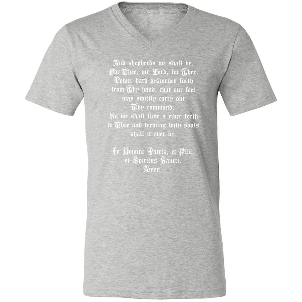 Unisex V-Neck T-Shirt - K8HJJFKW - Athletic Heather - 7