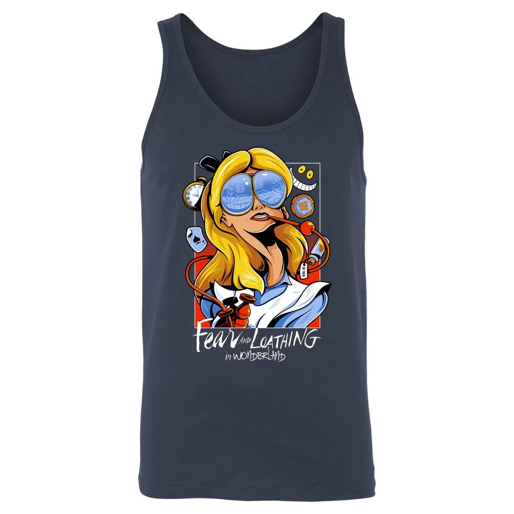 Unisex Jersey Tank - RMU9FNVQ - Navy - 2