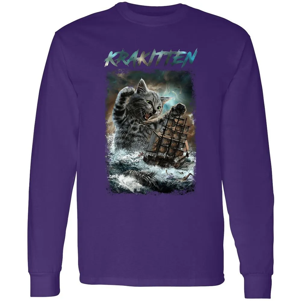 Long Sleeve T-Shirt - U99XET3C - Purple - 13