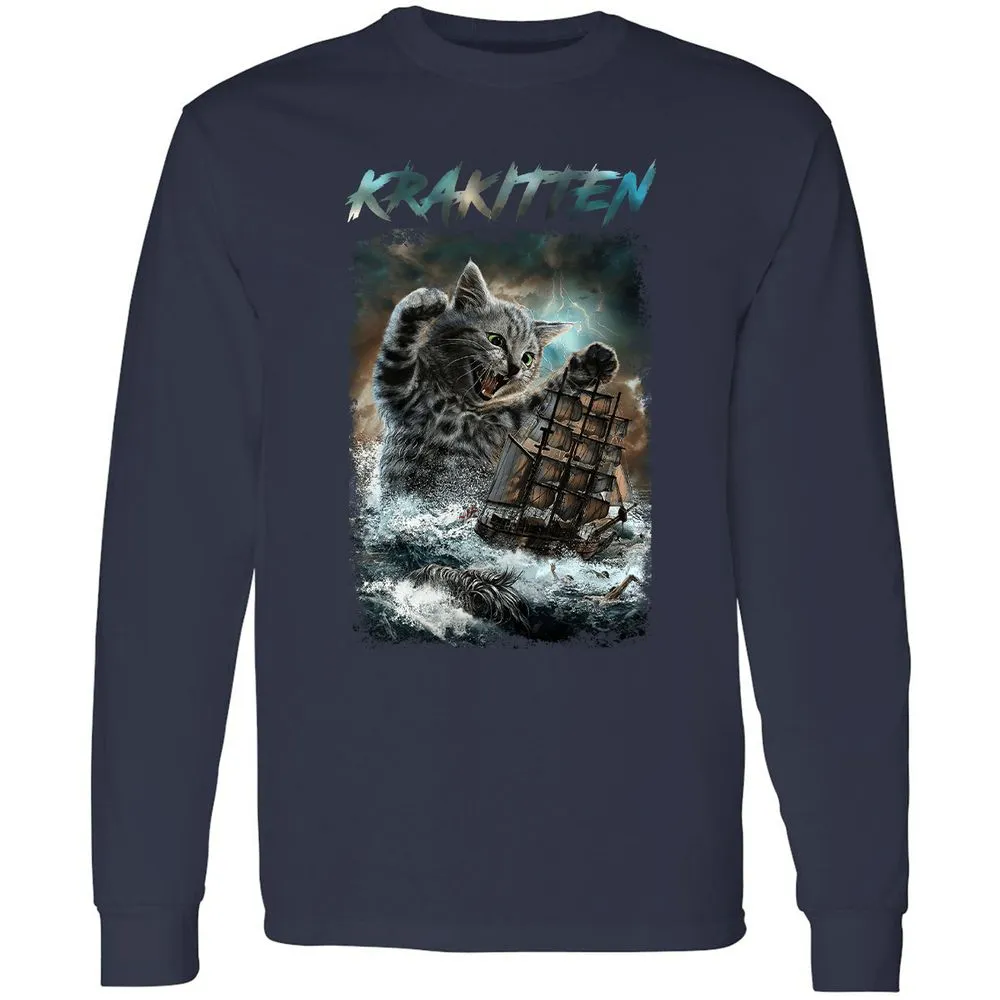 Long Sleeve T-Shirt - U99XET3C - Navy - 2