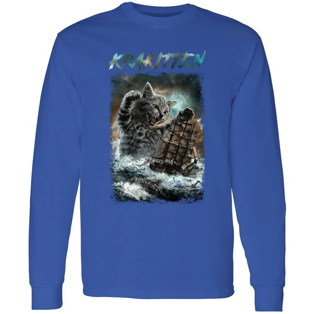 Long Sleeve T-Shirt - U99XET3C - Royal - 8