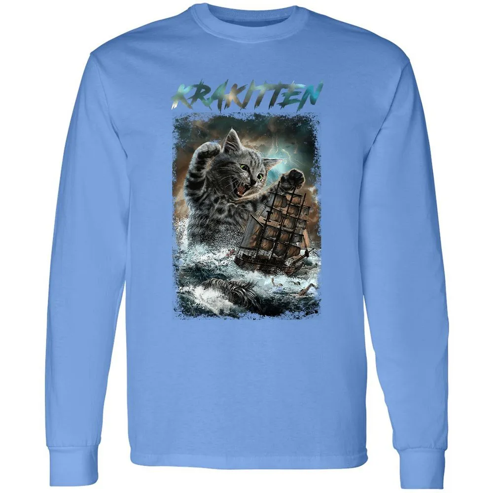 Long Sleeve T-Shirt - U99XET3C - Carolina Blue - 12