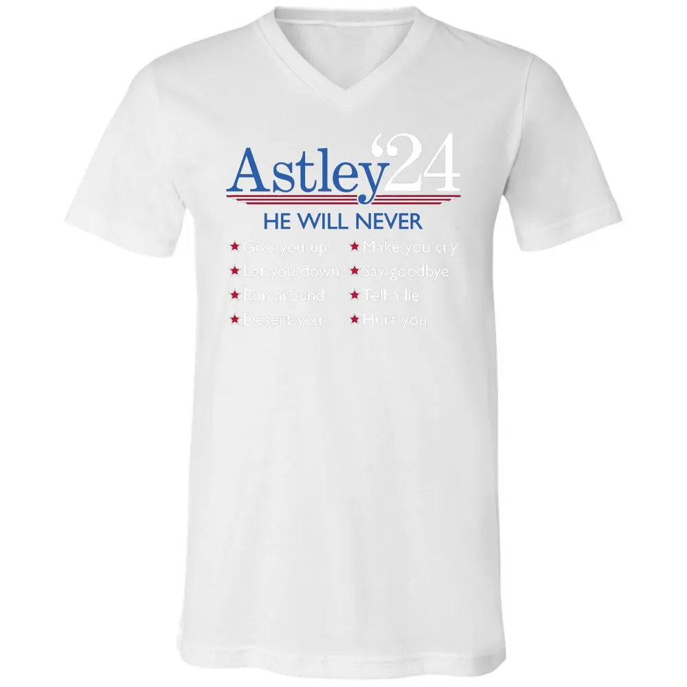 Unisex V-Neck T-Shirt - YCU4QJHC - White - 5
