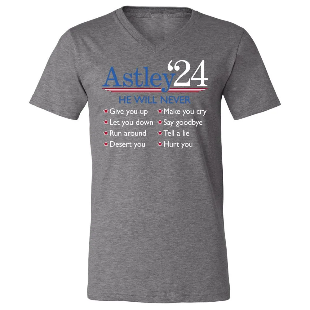 Unisex V-Neck T-Shirt - YCU4QJHC - Deep Heather - 13