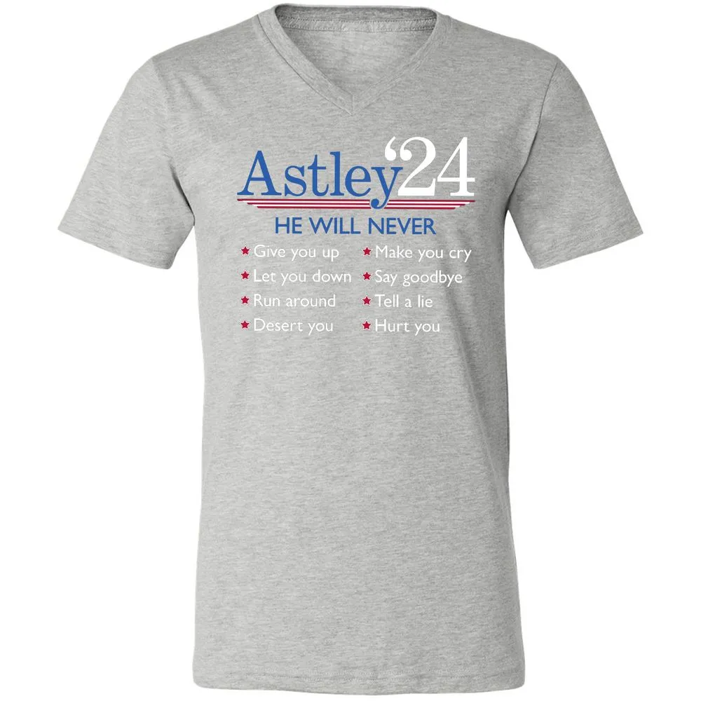 Unisex V-Neck T-Shirt - YCU4QJHC - Athletic Heather - 7